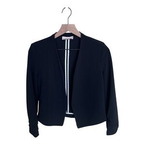 Philosophy Cropped Open Blazer - Black XS/TP (Petite)